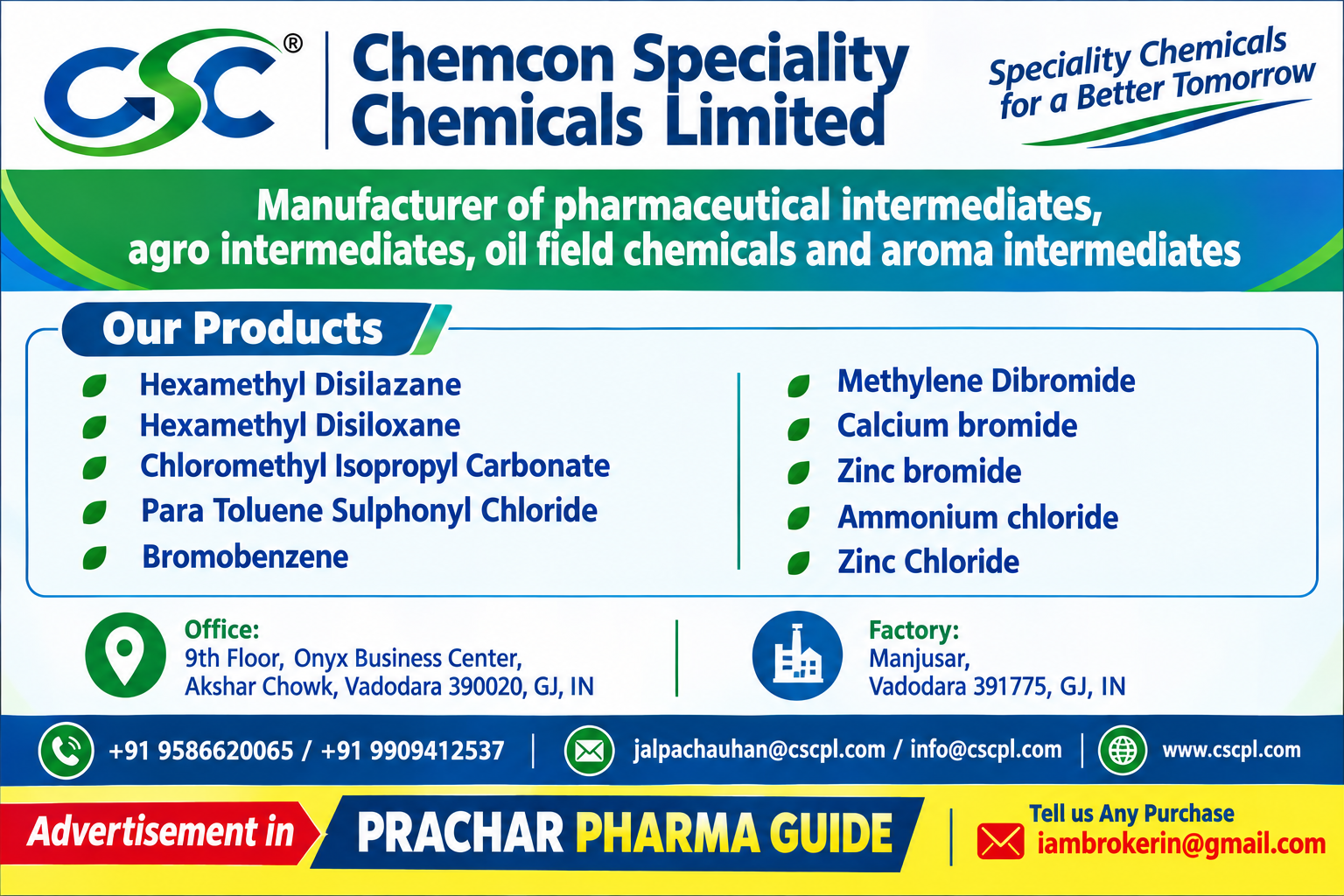 CHEMCON  SPECIALITY CHEMICALS 